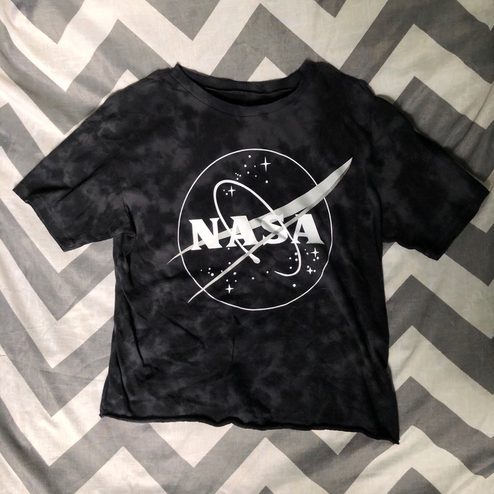 Black Tie Dye Nasa Shirt